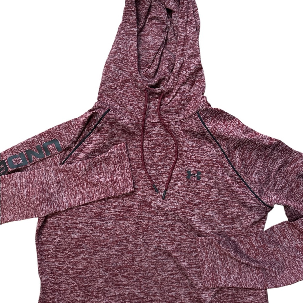 Under‎ Armour Women’s Burgundy Hoodie Puller Over Size Large New Without Tags